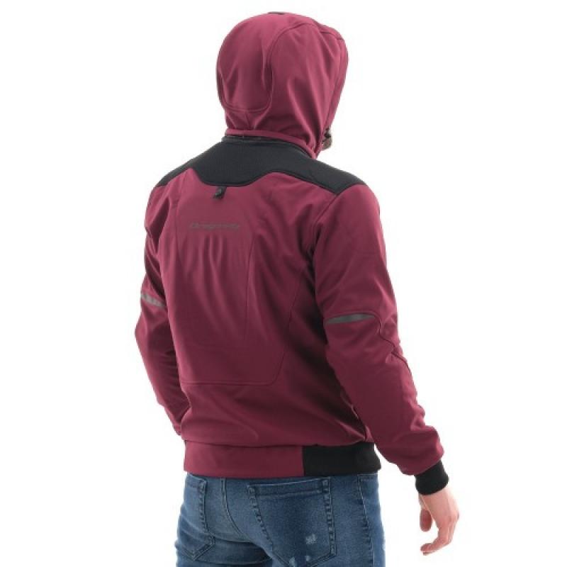 Мототолстовка DF Urban Bordo с защитой